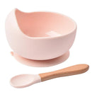 Tigela de Silicone com Ventosa + Colher de Silicone